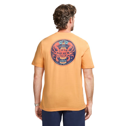 Izod SALTWATER S/S GRAPHIC TEE - PEACH COBBLER