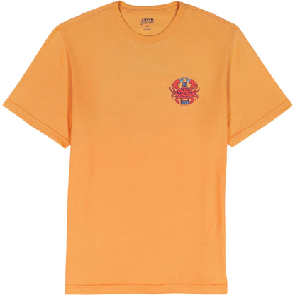Izod SALTWATER S/S GRAPHIC TEE - PEACH COBBLER