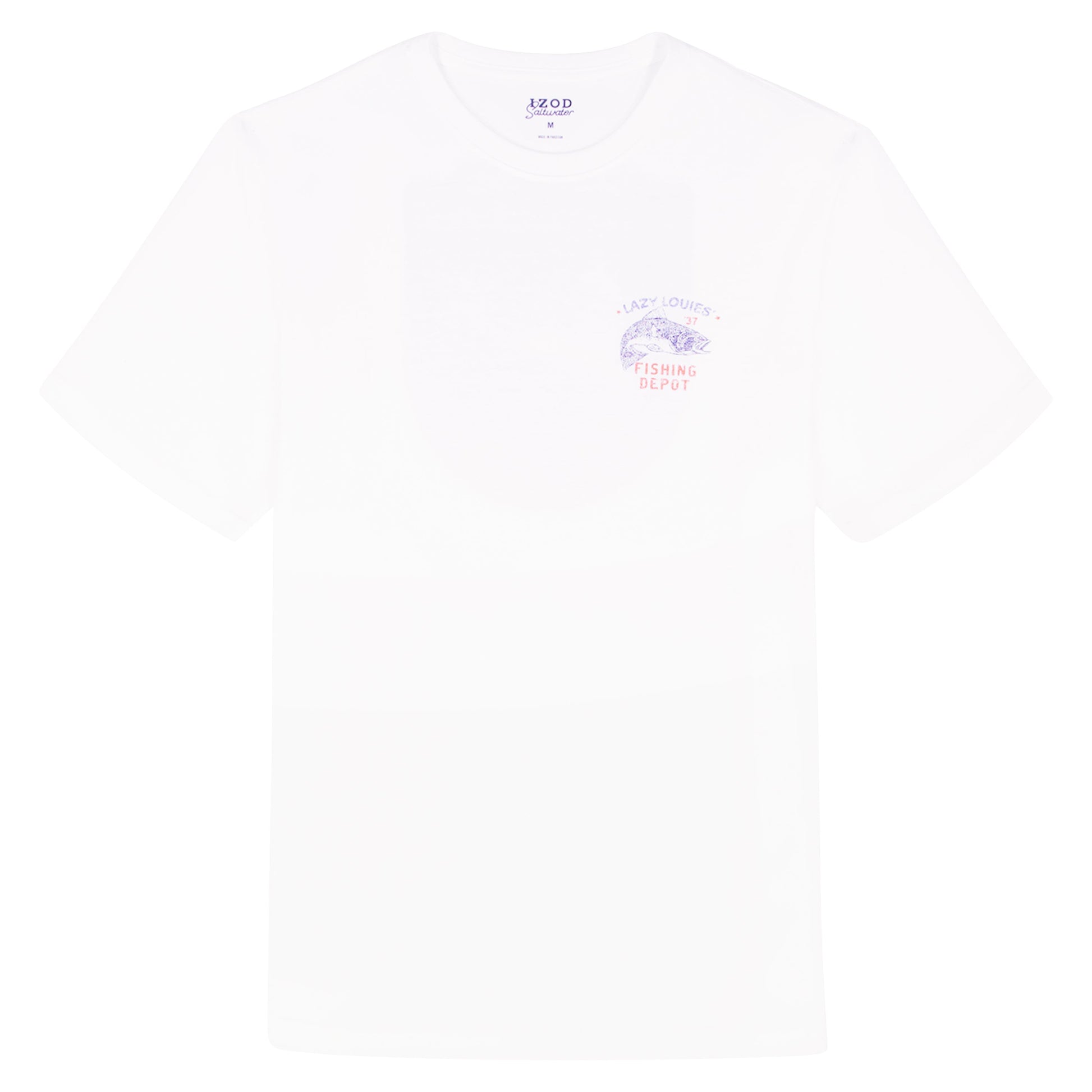 Izod SALTWATER S/S GRAPHIC TEE - BRIGHT WHITE