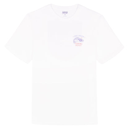 Izod SALTWATER S/S GRAPHIC TEE - BRIGHT WHITE