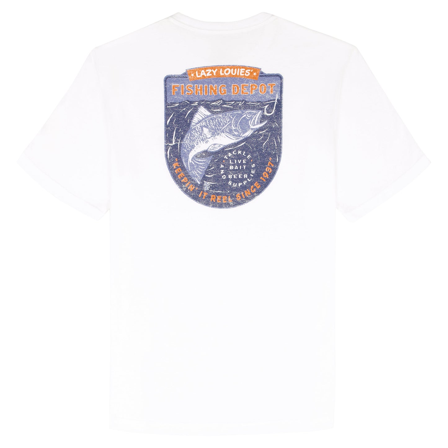 Izod SALTWATER S/S GRAPHIC TEE - BRIGHT WHITE