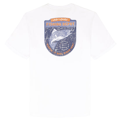 Izod SALTWATER S/S GRAPHIC TEE - BRIGHT WHITE