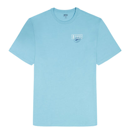 Izod SALTWATER S/S GRAPHIC TEE - MILKY BLUE