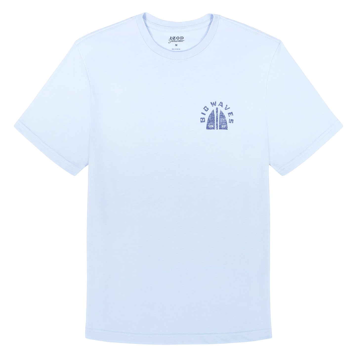 Izod SALTWATER S/S GRAPHIC TEE - CHAMBRAY BLUE