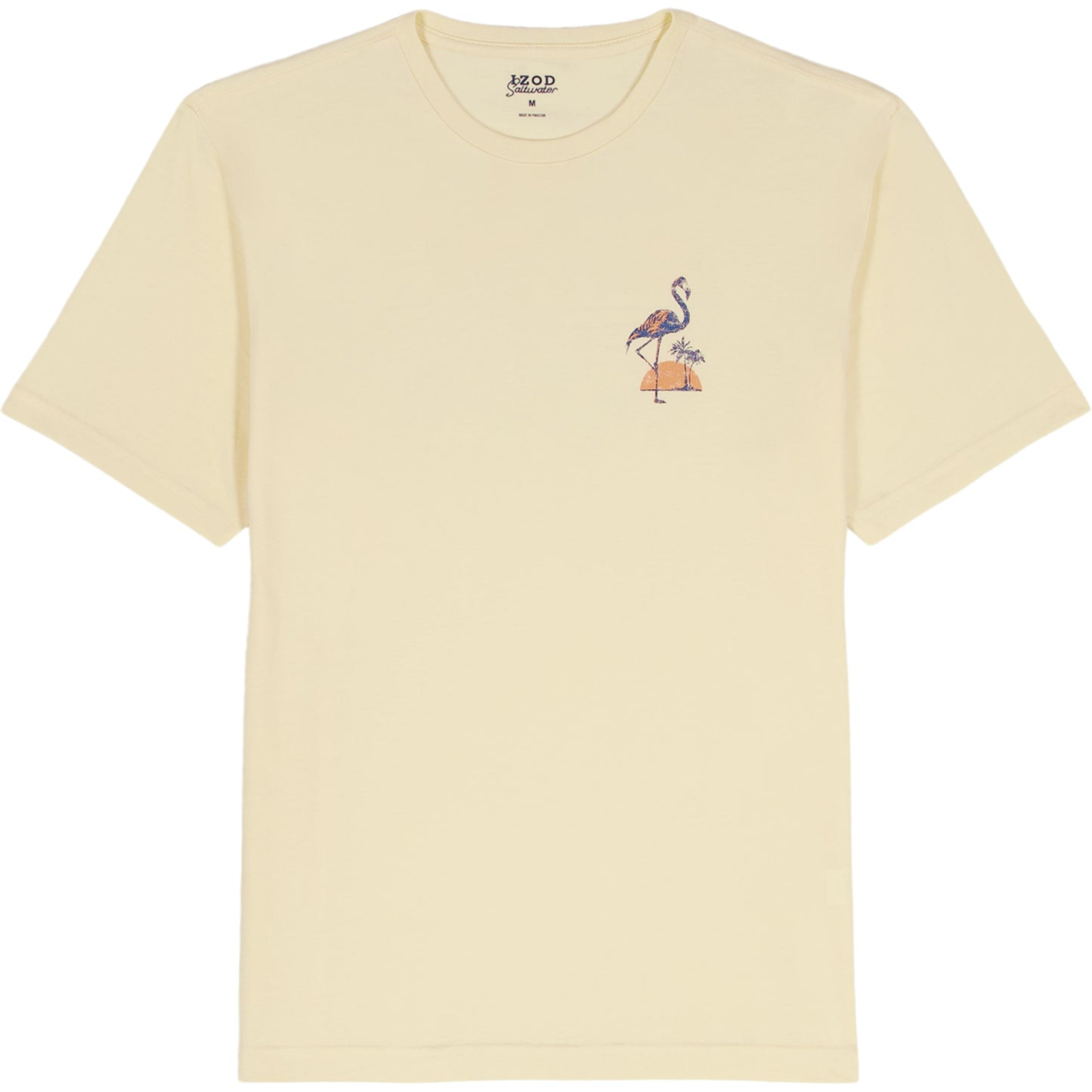 Izod SALTWATER S/S GRAPHIC TEE - PASTEL YELLOW
