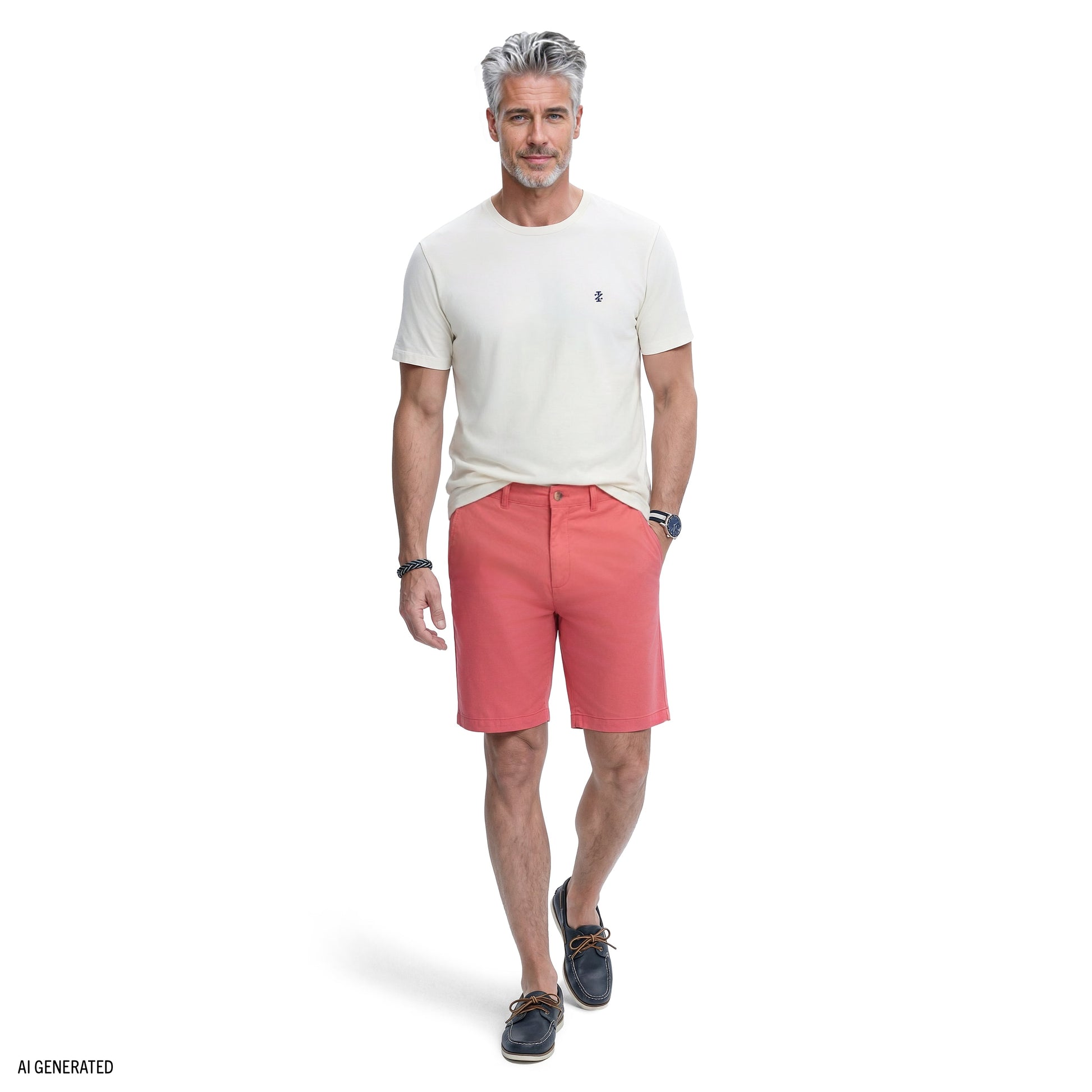 Izod SALTWATER FISHING GEAR S/S GRAPHIC TEE - EGRET
