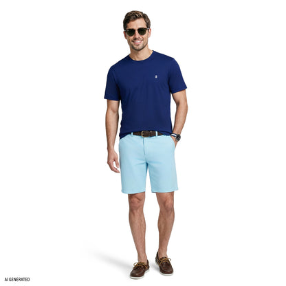Izod SALTWATER FISHING GEAR S/S GRAPHIC TEE - MEDIEVAL BLUE