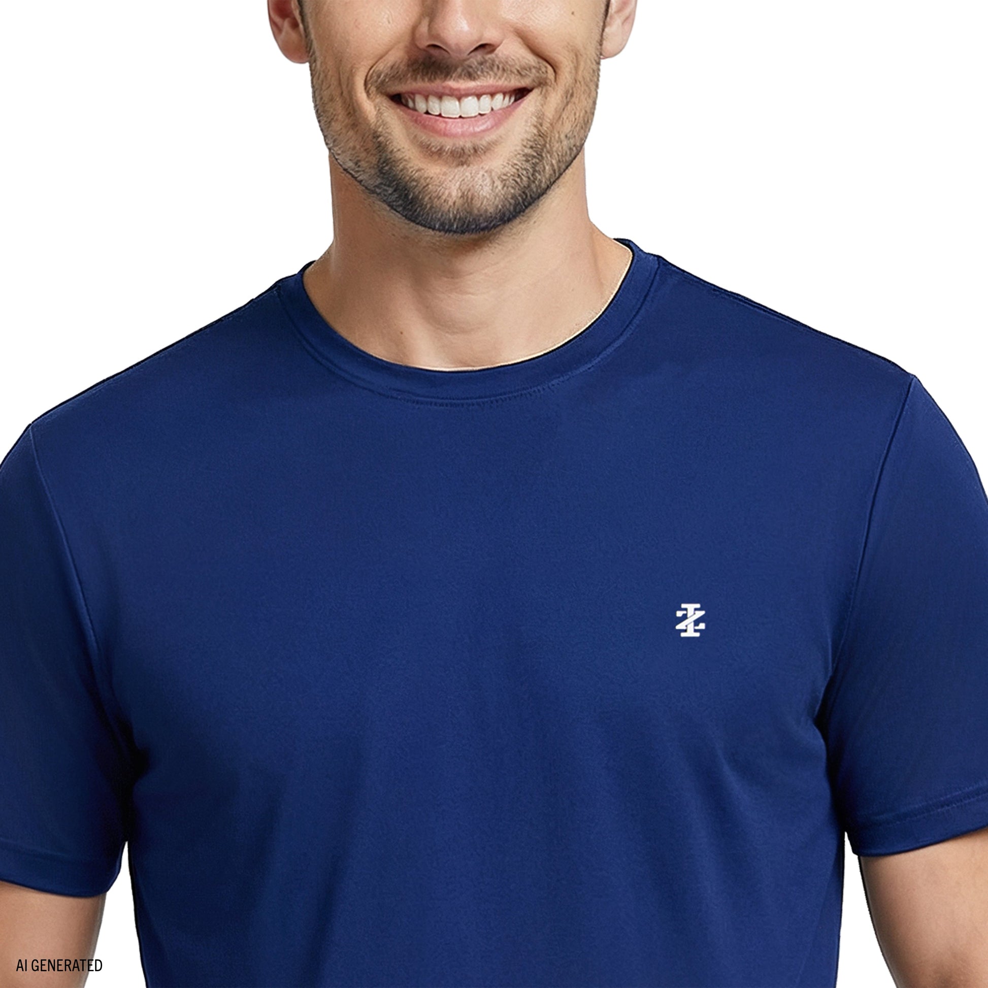 Izod SALTWATER FISHING GEAR S/S GRAPHIC TEE - MEDIEVAL BLUE