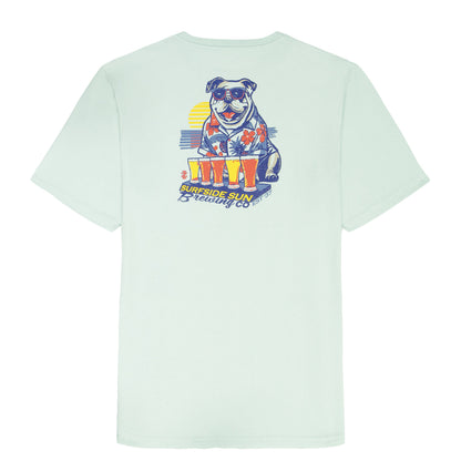 Izod SALTWATER S/S GRAPHIC TEE - SURF SPRAY