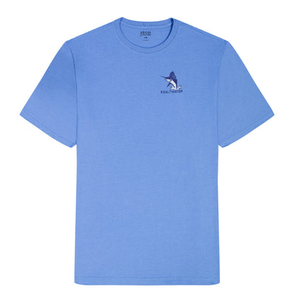 Izod SALTWATER S/S GRAPHIC TEE - BLUE REVIVAL