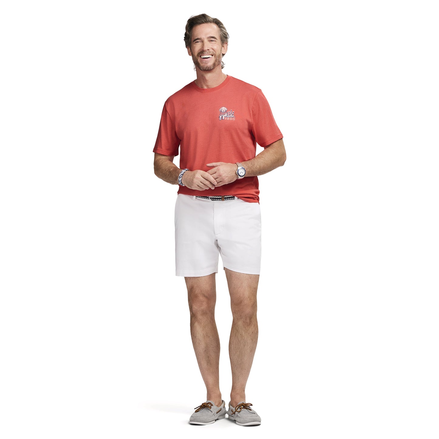 Izod SALTWATER S/S GRAPHIC TEE - ROSE OF SHARON