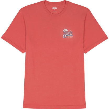 Izod SALTWATER S/S GRAPHIC TEE - ROSE OF SHARON