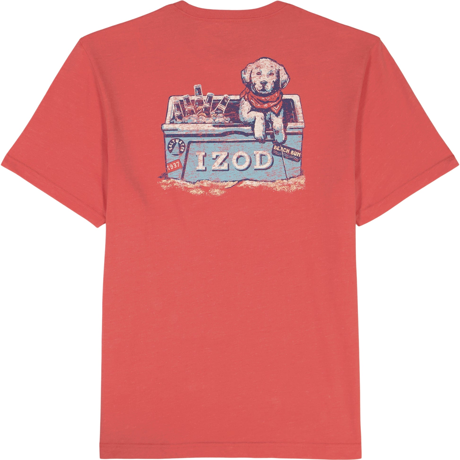 Izod SALTWATER S/S GRAPHIC TEE - ROSE OF SHARON