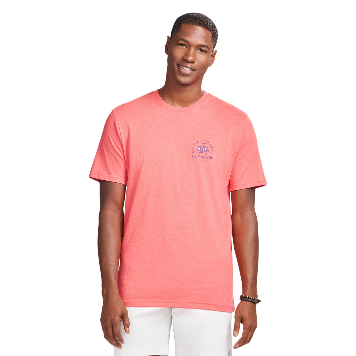 Izod SALTWATER S/S GRAPHIC TEE - ROSE OF SHARON