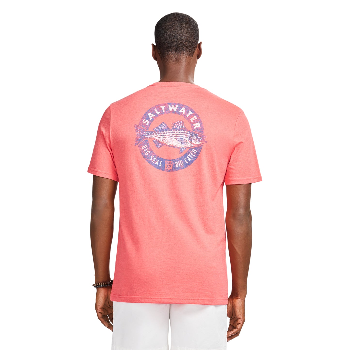 Izod SALTWATER S/S GRAPHIC TEE - ROSE OF SHARON