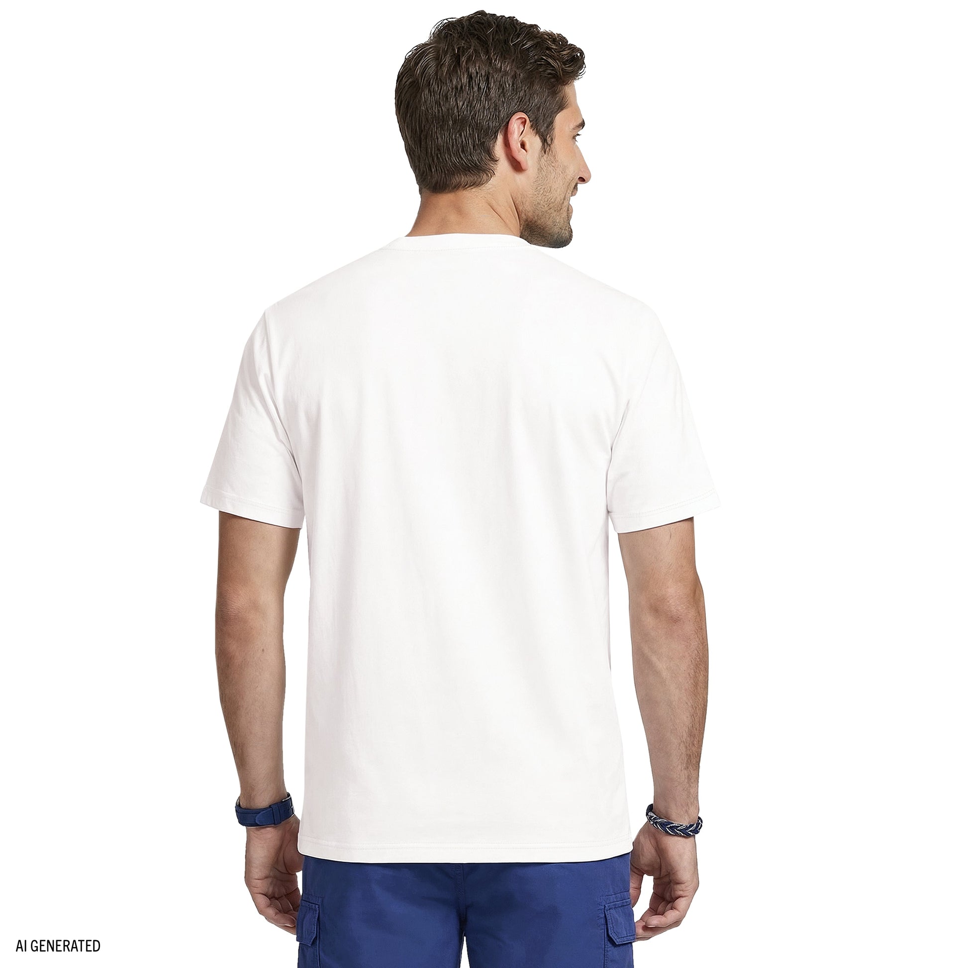 Izod SALTWATER S/S POCKET TEE - BRIGHT WHITE