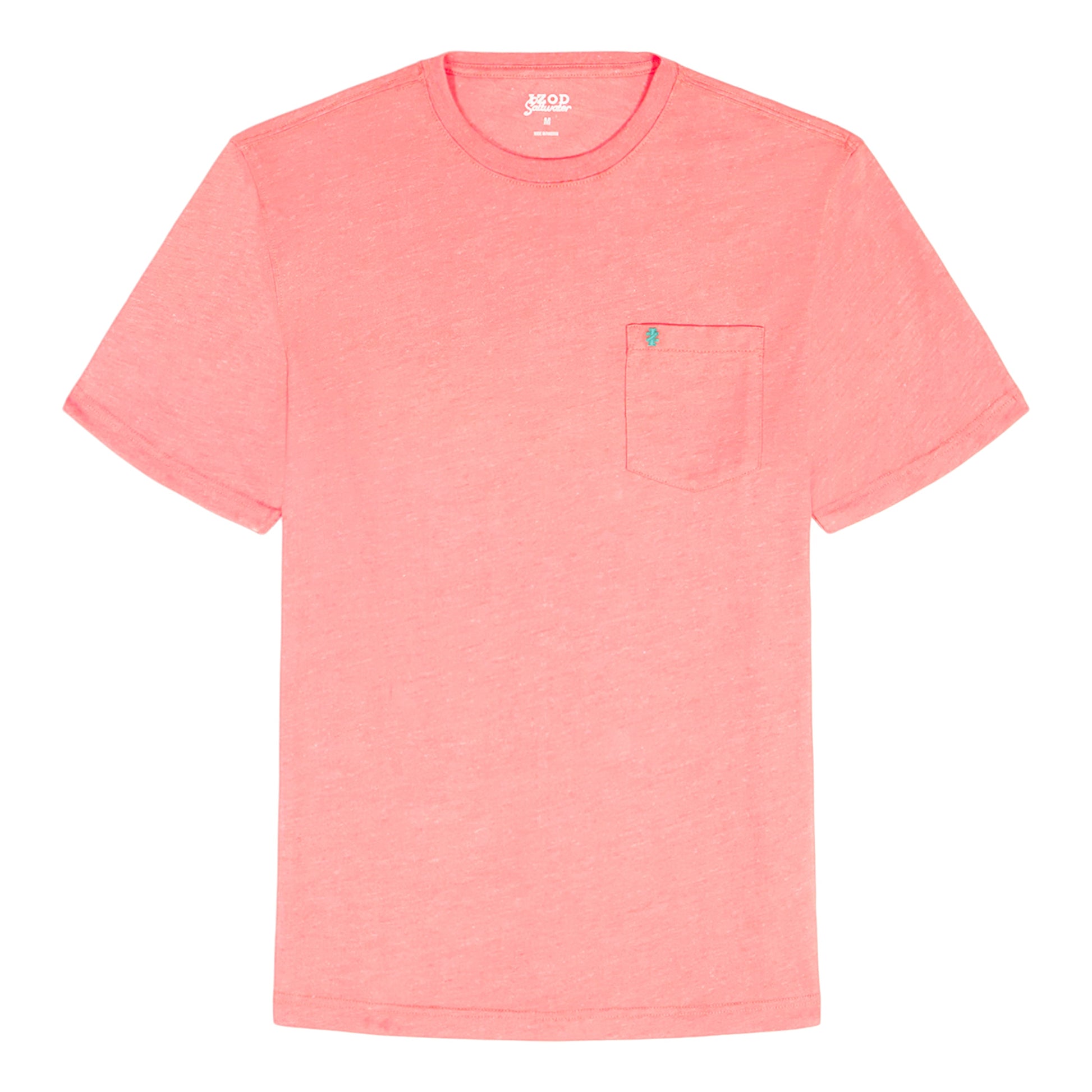 Izod SALTWATER S/S POCKET TEE - ROSE OF SHARON
