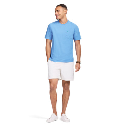 Izod SALTWATER S/S POCKET TEE - BLUE REVIVAL