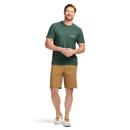 Izod Saltwater Short Sleeve Graphic Tee - Trekking Green