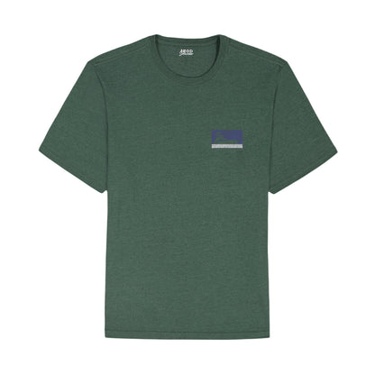 Izod Saltwater Short Sleeve Graphic Tee - Trekking Green