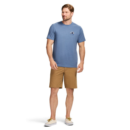 Izod Saltwater Short Sleeve Graphic Tee - Moonlight Blue