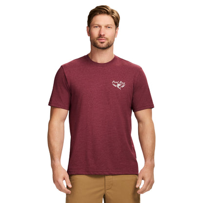Izod Saltwater Short Sleeve Graphic Tee - Velvet Maroon