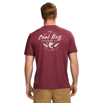 Izod Saltwater Short Sleeve Graphic Tee - Velvet Maroon