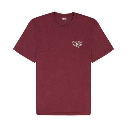 Izod Saltwater Short Sleeve Graphic Tee - Velvet Maroon