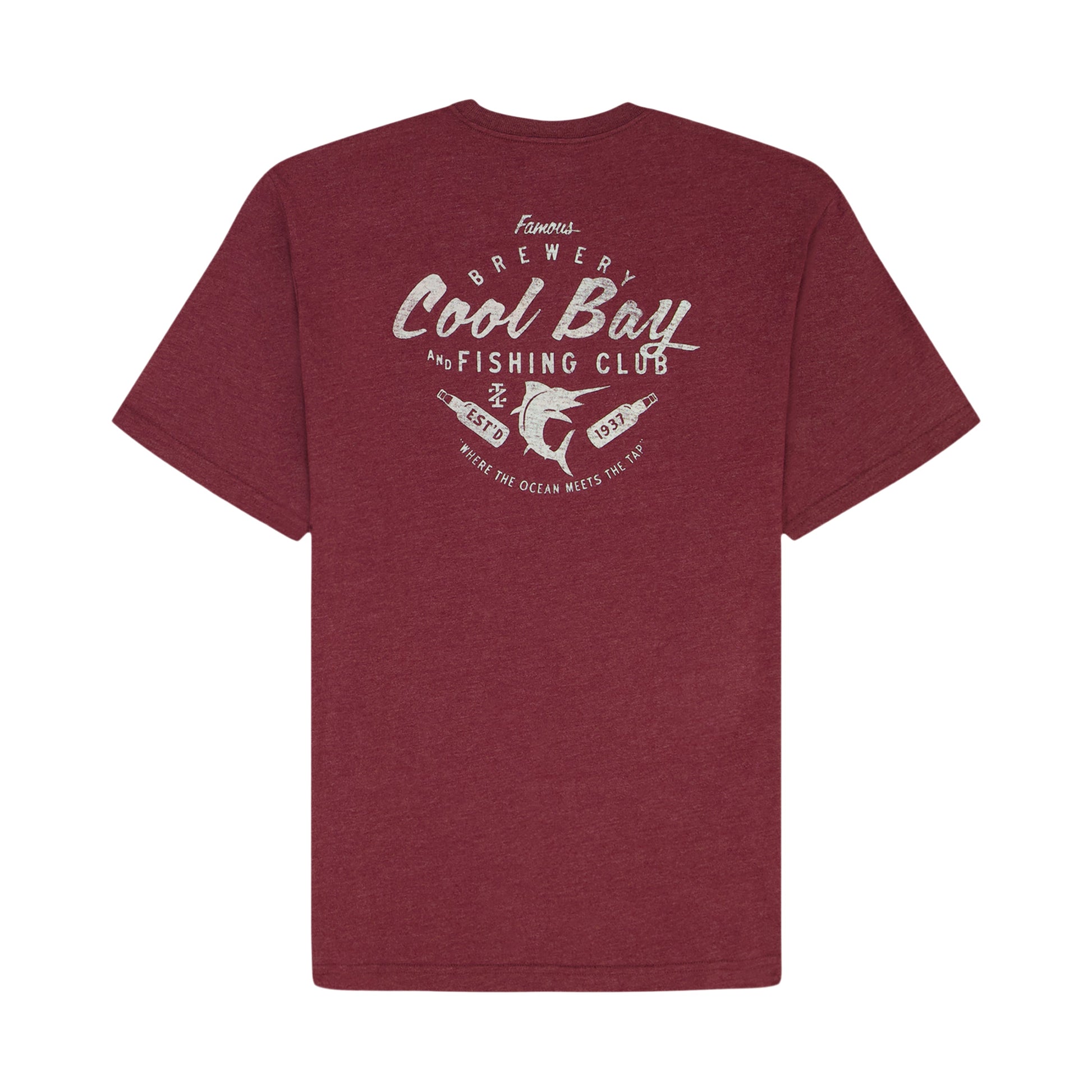 Izod Saltwater Short Sleeve Graphic Tee - Velvet Maroon