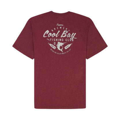 Izod Saltwater Short Sleeve Graphic Tee - Velvet Maroon