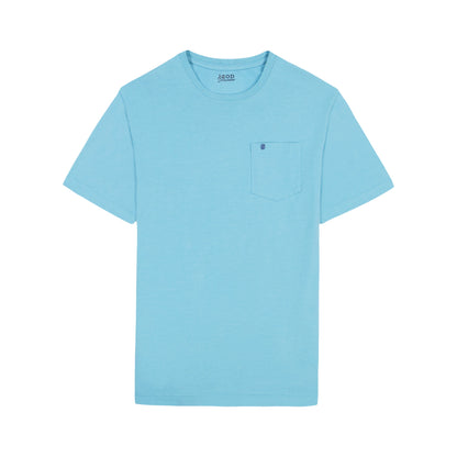 Izod Saltwater Soft Wash Pocket Crew - Delphinium Blue