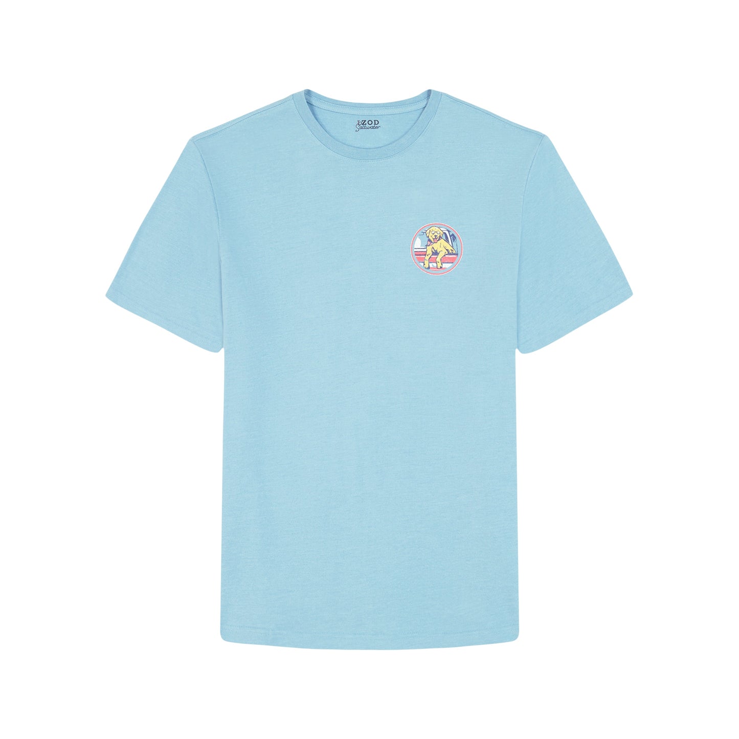 Izod Saltwater Short Sleeve Graphic Tee - Delphinium Blue