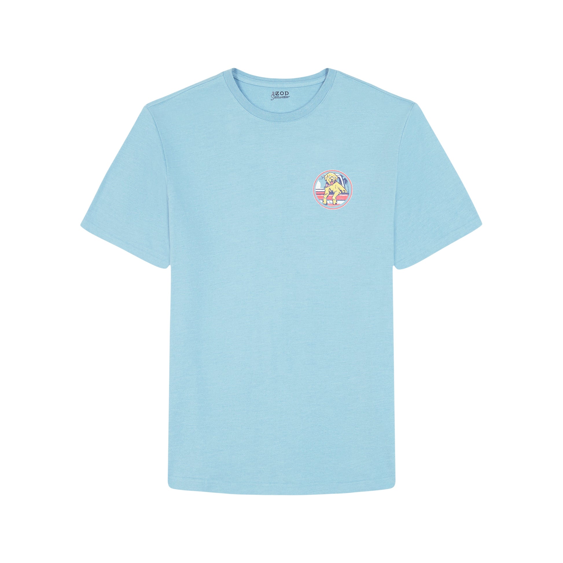 Izod Saltwater Short Sleeve Graphic Tee - Delphinium Blue