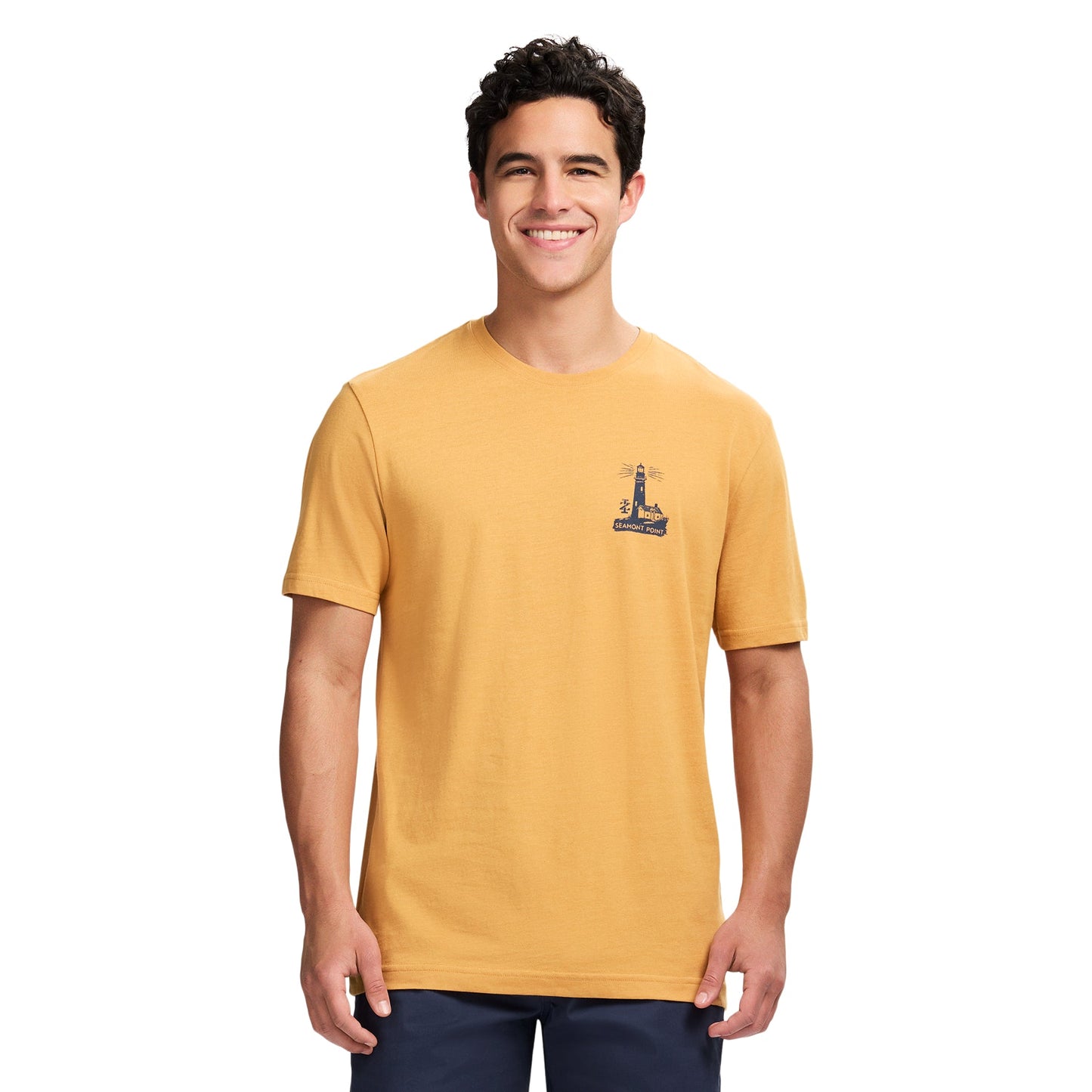 Izod Saltwater Short Sleeve Graphic Tee - Oak Buff