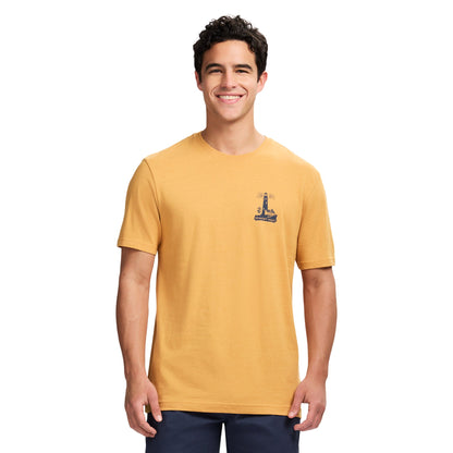 Izod Saltwater Short Sleeve Graphic Tee - Oak Buff