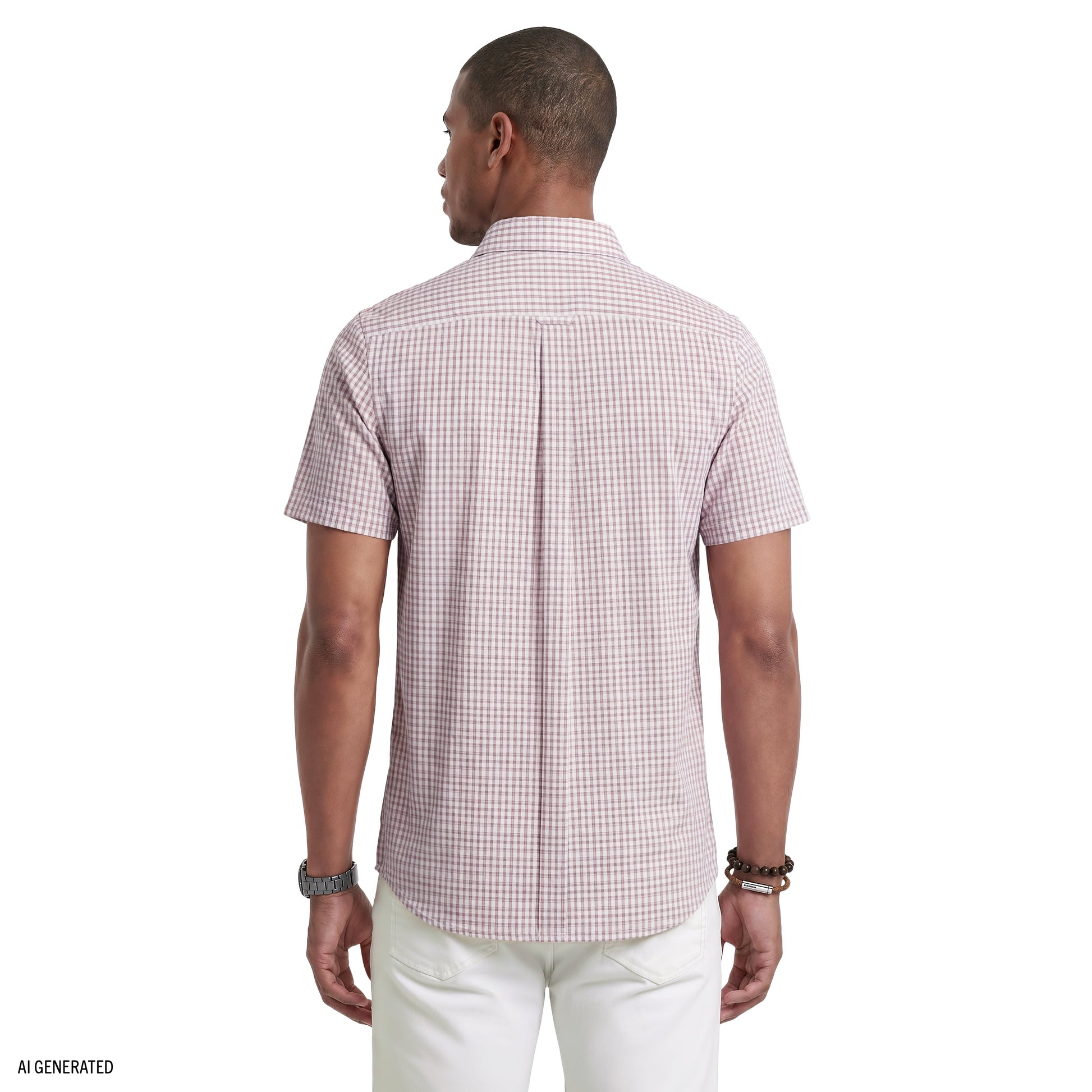 Izod BREEZE SHORT SLEEVE BUTTON DOWN SHIRT - GRAPE WINE