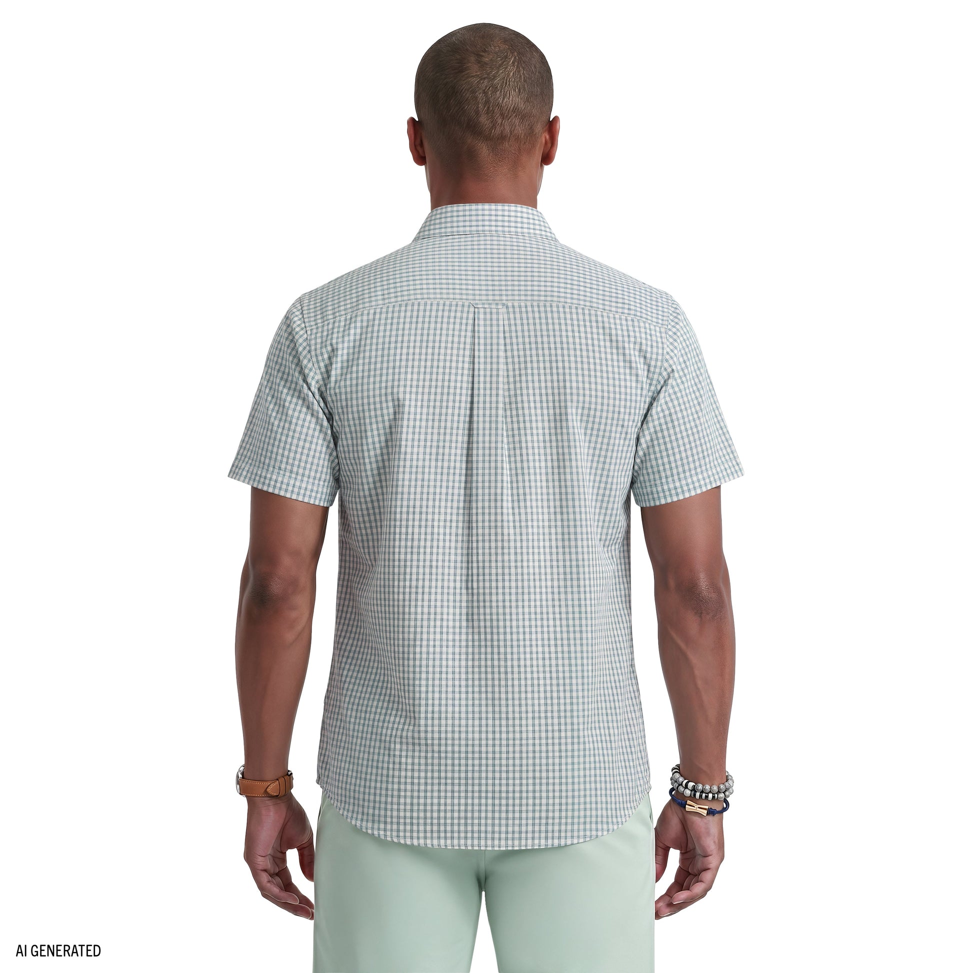 Izod BREEZE SHORT SLEEVE BUTTON DOWN SHIRT - SYCAMORE
