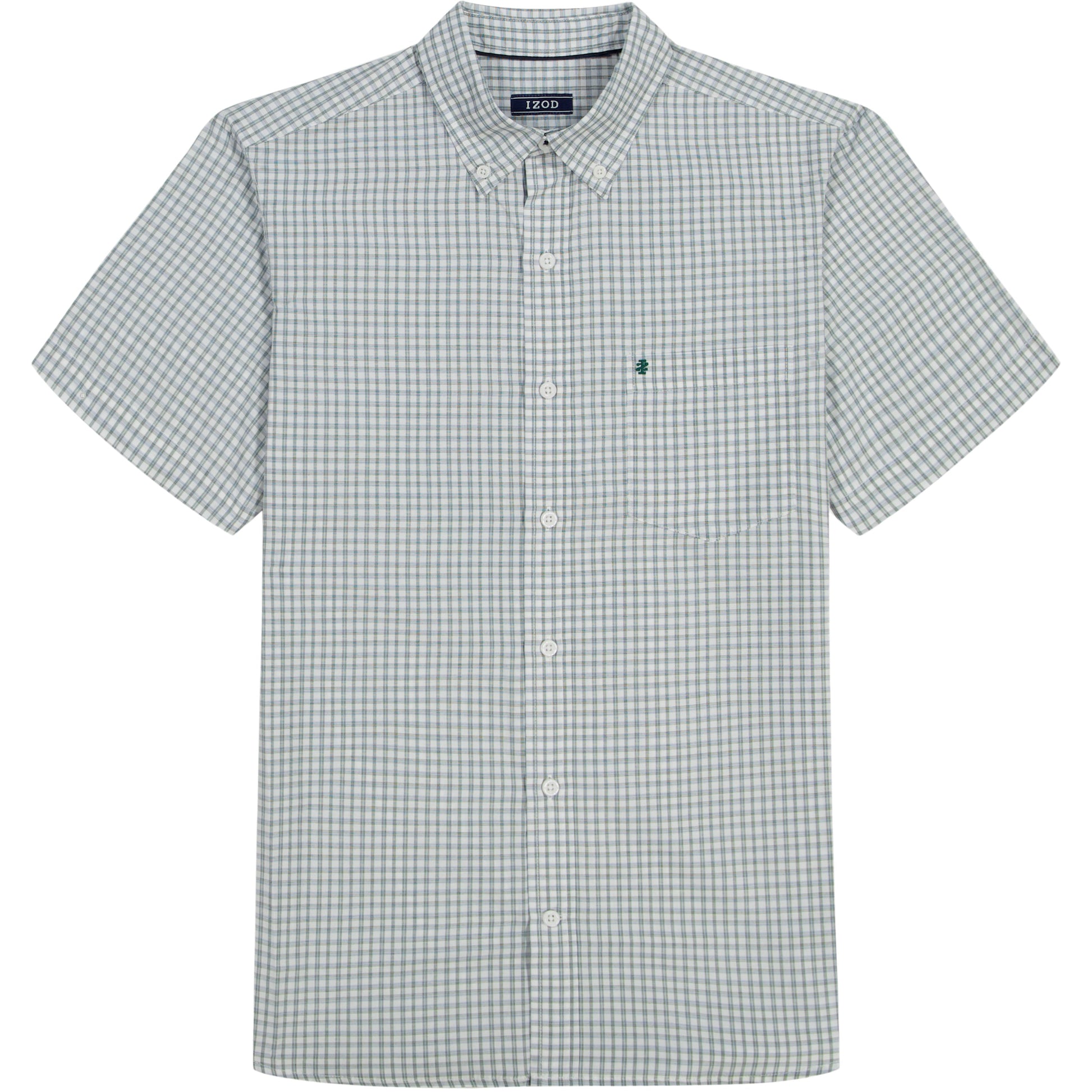 Izod BREEZE SHORT SLEEVE BUTTON DOWN SHIRT - SYCAMORE