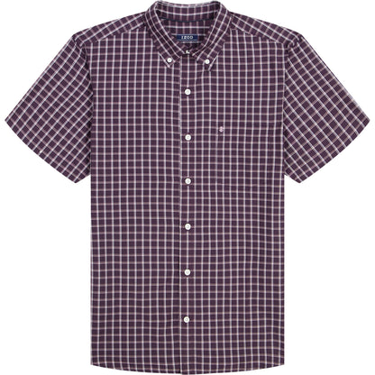 Izod BREEZE SHORT SLEEVE BUTTON DOWN SHIRT - NIGHTSHADE