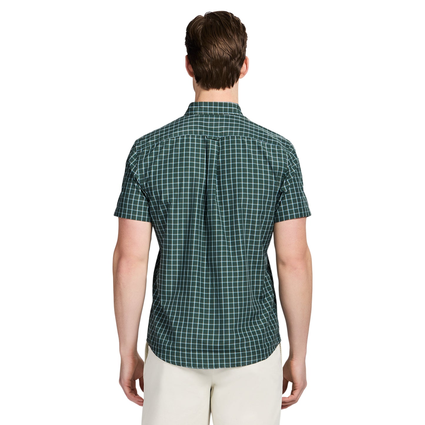 Izod BREEZE SHORT SLEEVE BUTTON DOWN SHIRT - TANAGER TURQUOISE