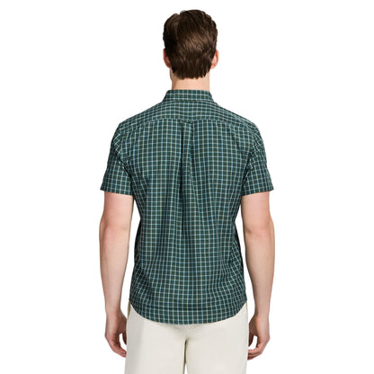 Izod BREEZE SHORT SLEEVE BUTTON DOWN SHIRT - TANAGER TURQUOISE