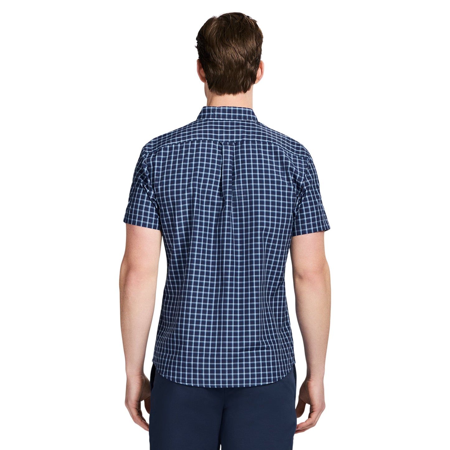Izod BREEZE SHORT SLEEVE BUTTON DOWN SHIRT - MEDIEVAL BLUE