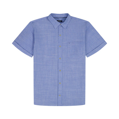Izod LUXURY S/S BUTTON-DOWN SHIRT - REGATTA