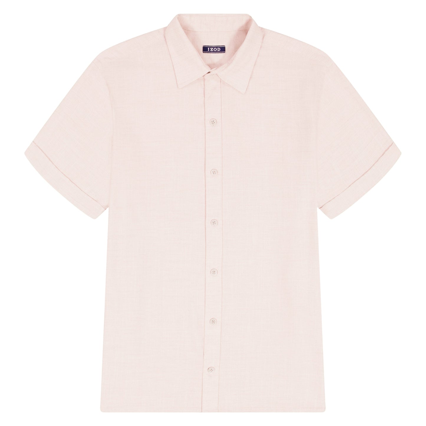 Izod LUXURY S/S BUTTON-DOWN SHIRT - CROCKERY