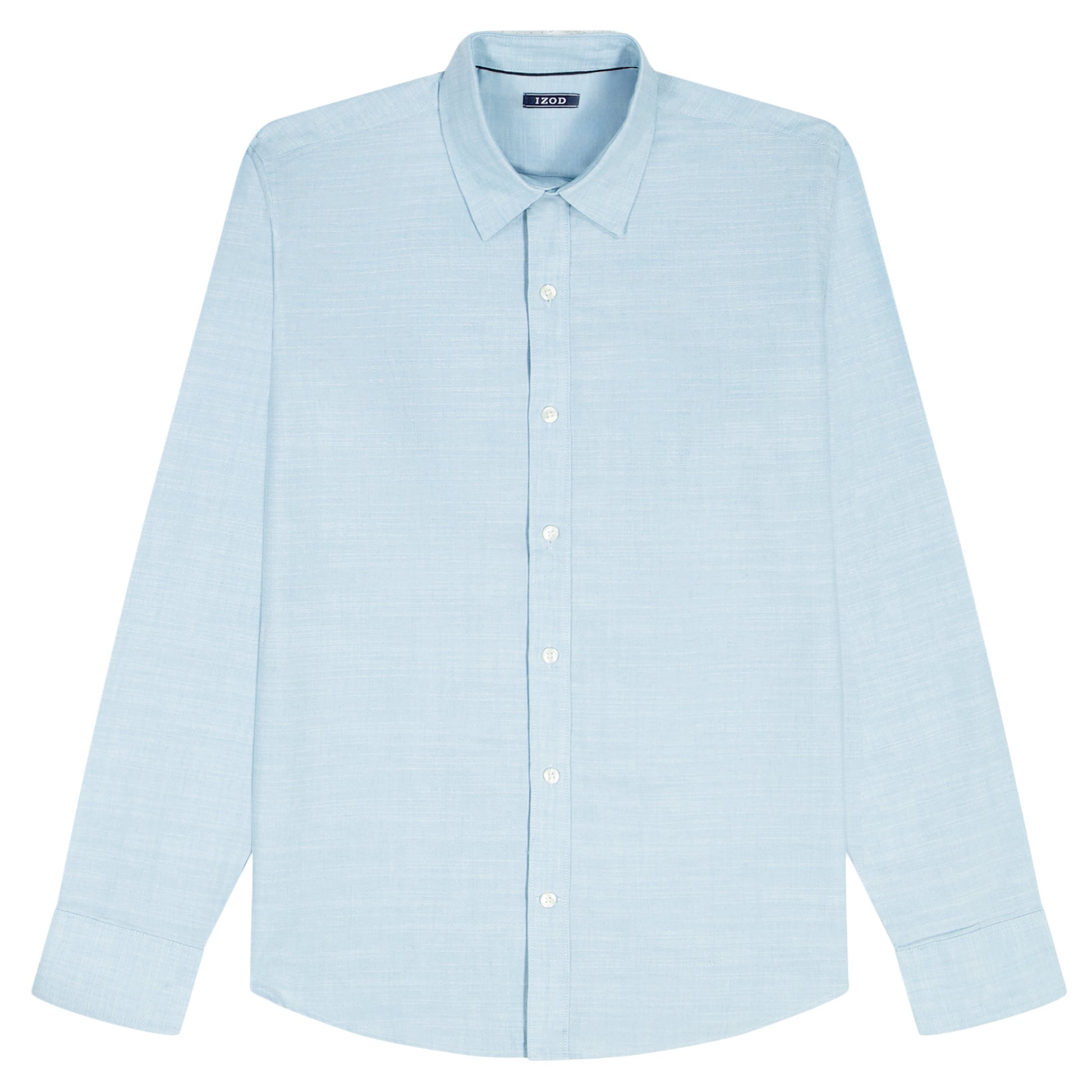 Izod LUXURY SPORT L/S BUTTON-DOWN SHIRT - MILKY BLUE