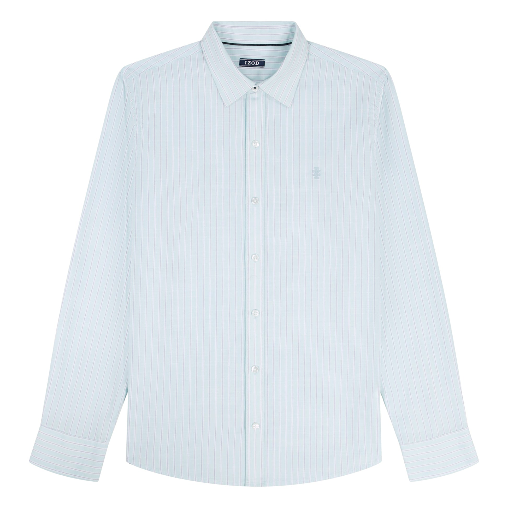 Izod LUXURY SPORT L/S BUTTON-DOWN SHIRT - TANAGER TURQUOISE