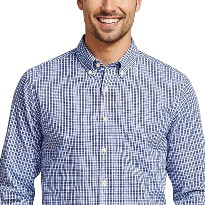 Izod PERFORMANCE COMFORT L/S BUTTON-DOWN SHIRT - REGATTA