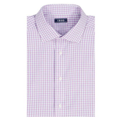 Izod ROYAL TEXTURE L/S BUTTON-DOWN DRESS SHIRT - ENGLISH LAVENDER