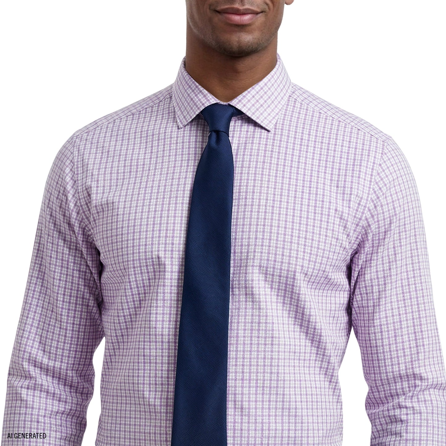 Izod ROYAL TEXTURE L/S BUTTON-DOWN DRESS SHIRT - ENGLISH LAVENDER