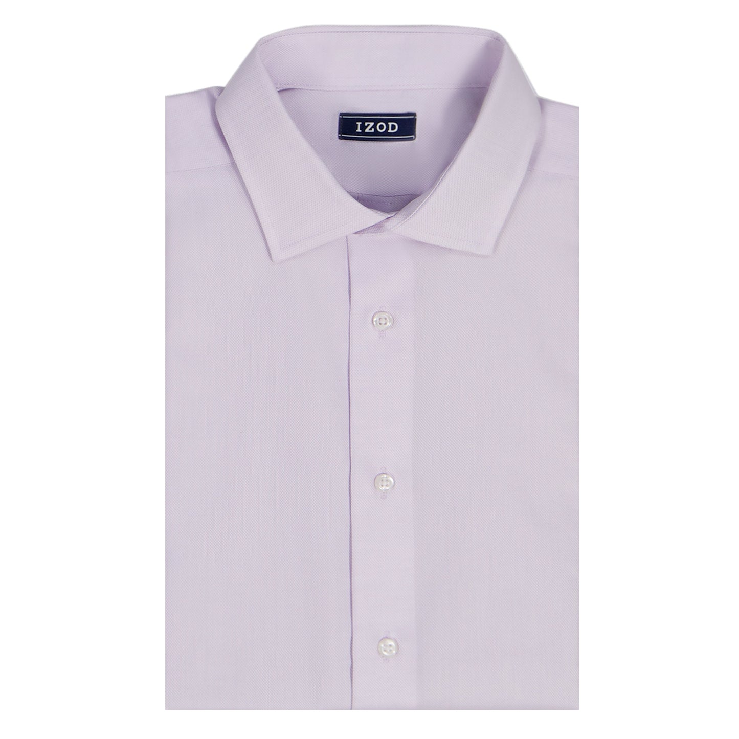 Izod ROYAL TEXTURE L/S BUTTON-DOWN DRESS SHIRT - PASTEL LILAC